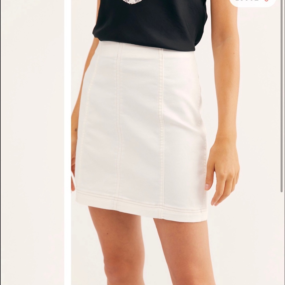 White free people panel skirt!!